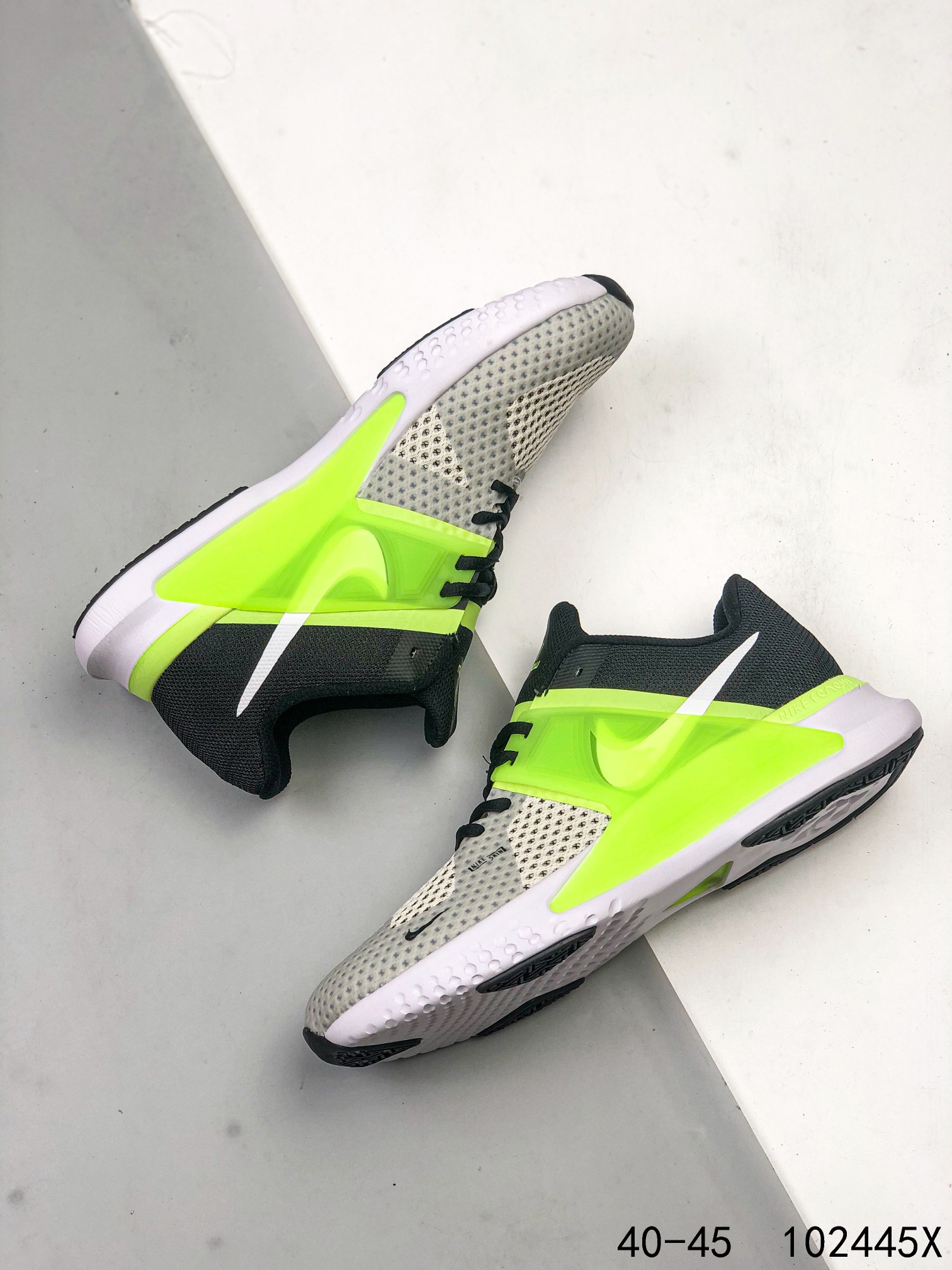 Nike Renew Green Grey Black White Shoes - Click Image to Close